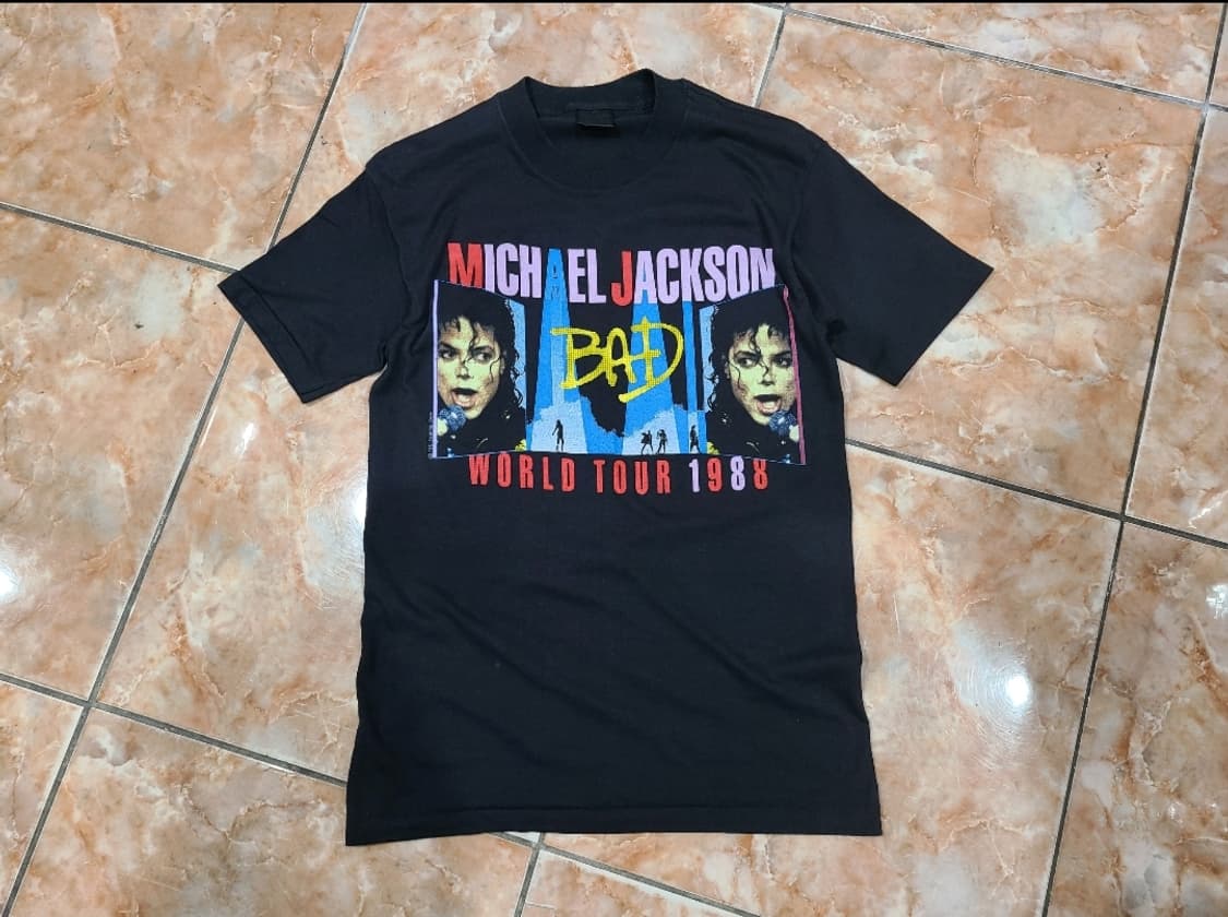 1988 마이클잭슨 BAD투어88 빈티지티셔츠 상품이미지1