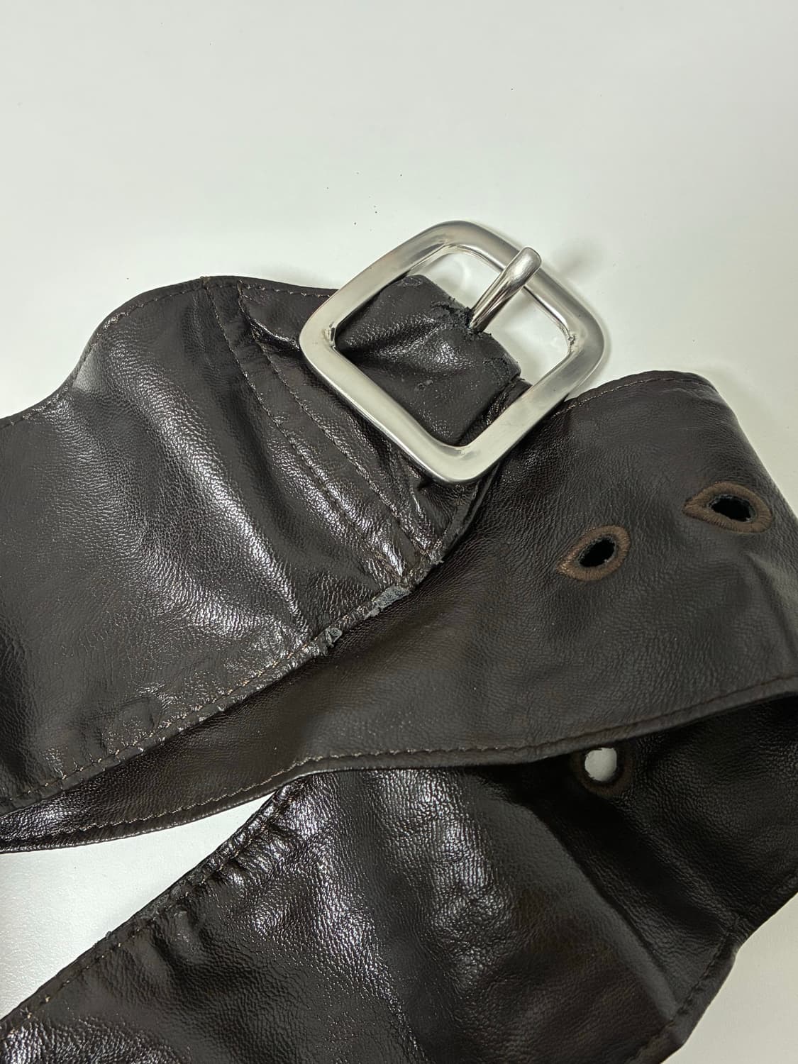 OUR LEGACY / FAKE LEATHER CRUNCH BELT 상품이미지3