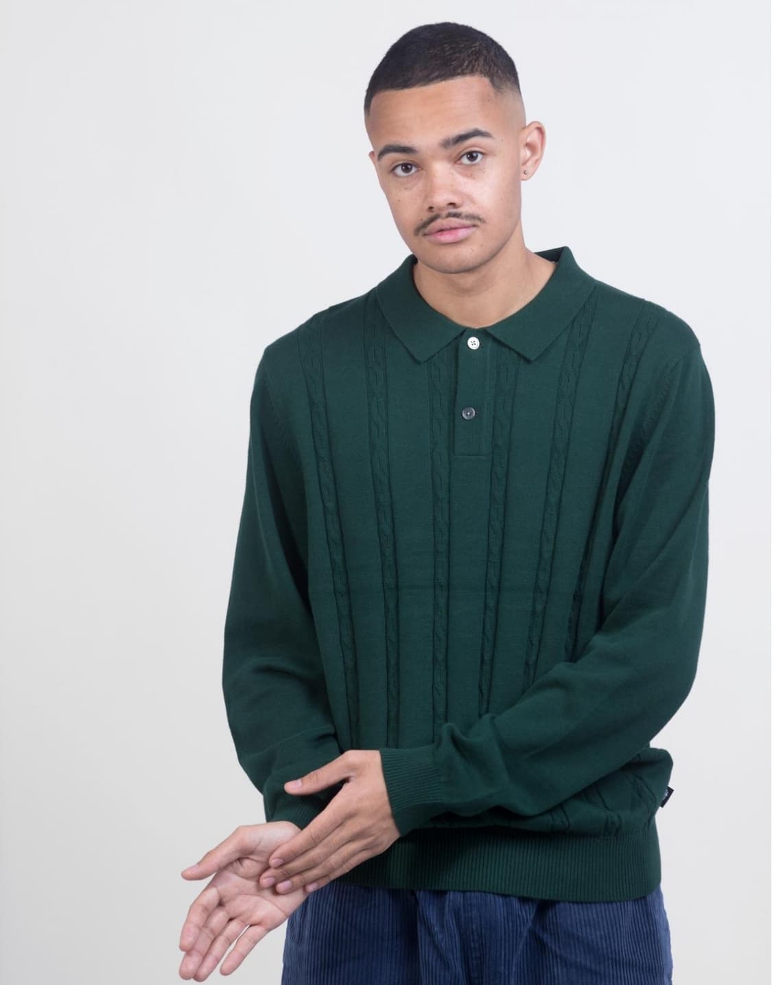 스투시 s 체인 폴로 니트 상품이미지1