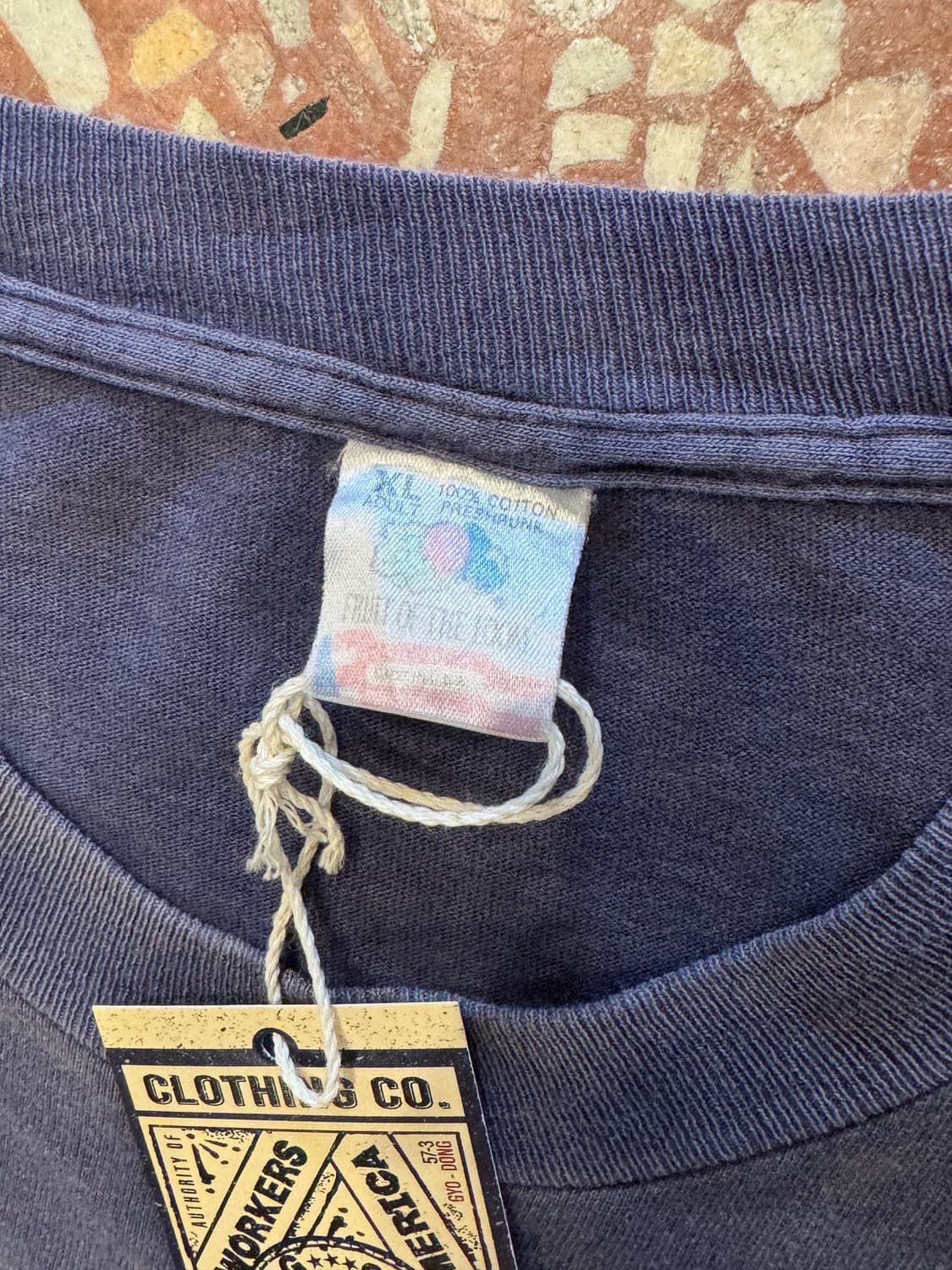 90s 프룻오브더룸 조지타운 티셔츠 (XL) 상품이미지5