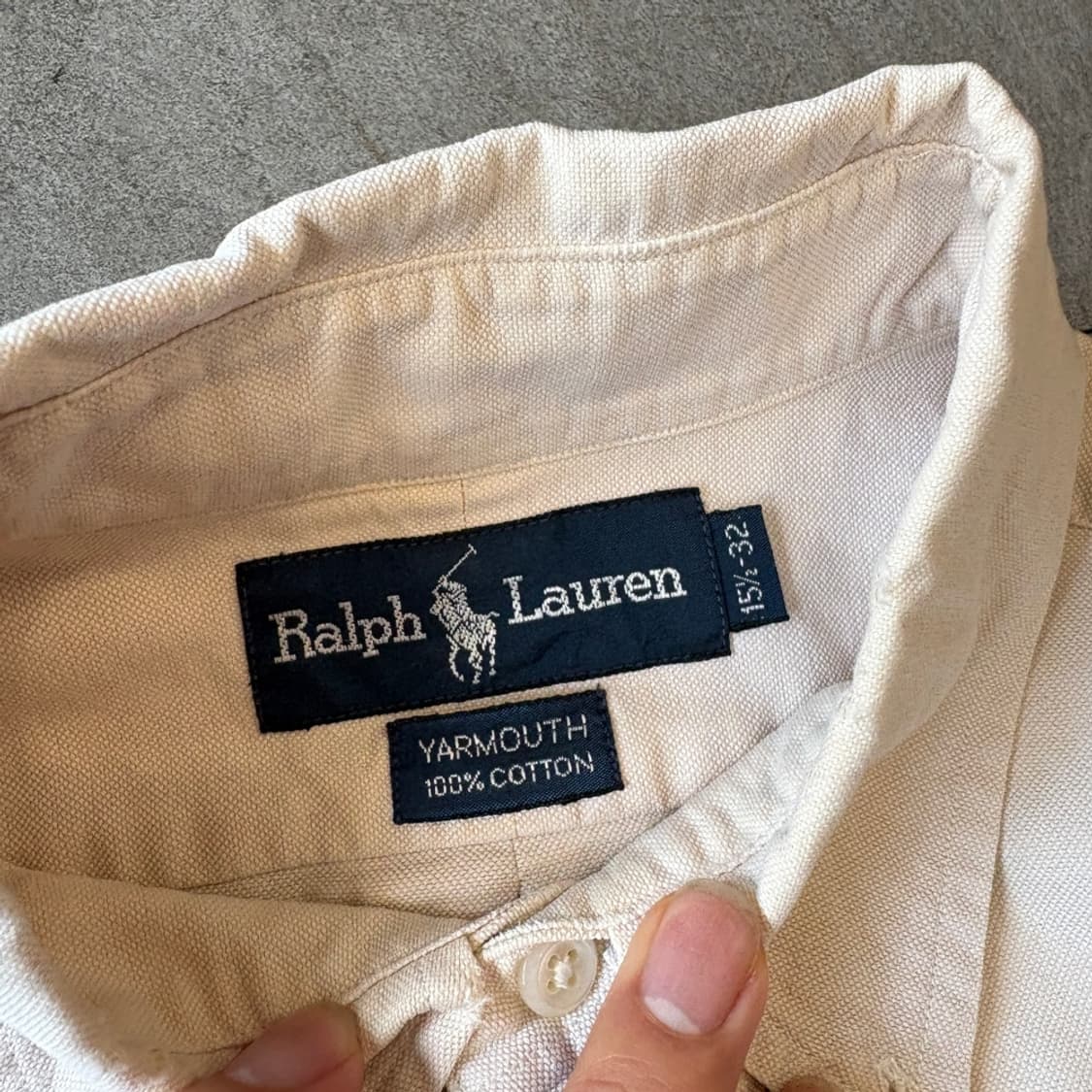 폴로 정품 아이보리 옥스포드 멀티 포니 셔츠 상품이미지5