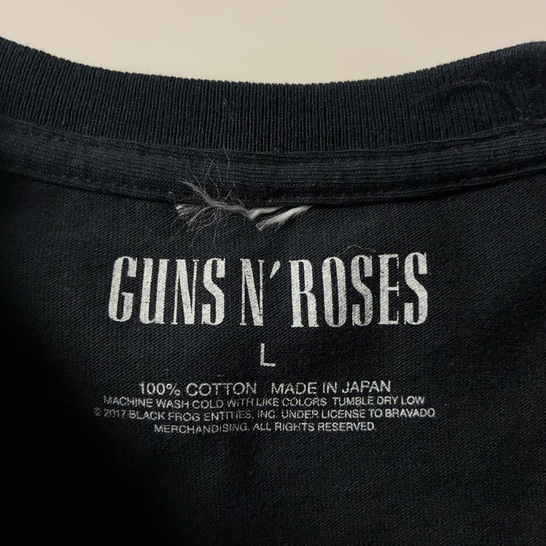 Guns n roses  건즈앤로지스 2017 일본투어 블랙 반팔 티셔츠 상품이미지5