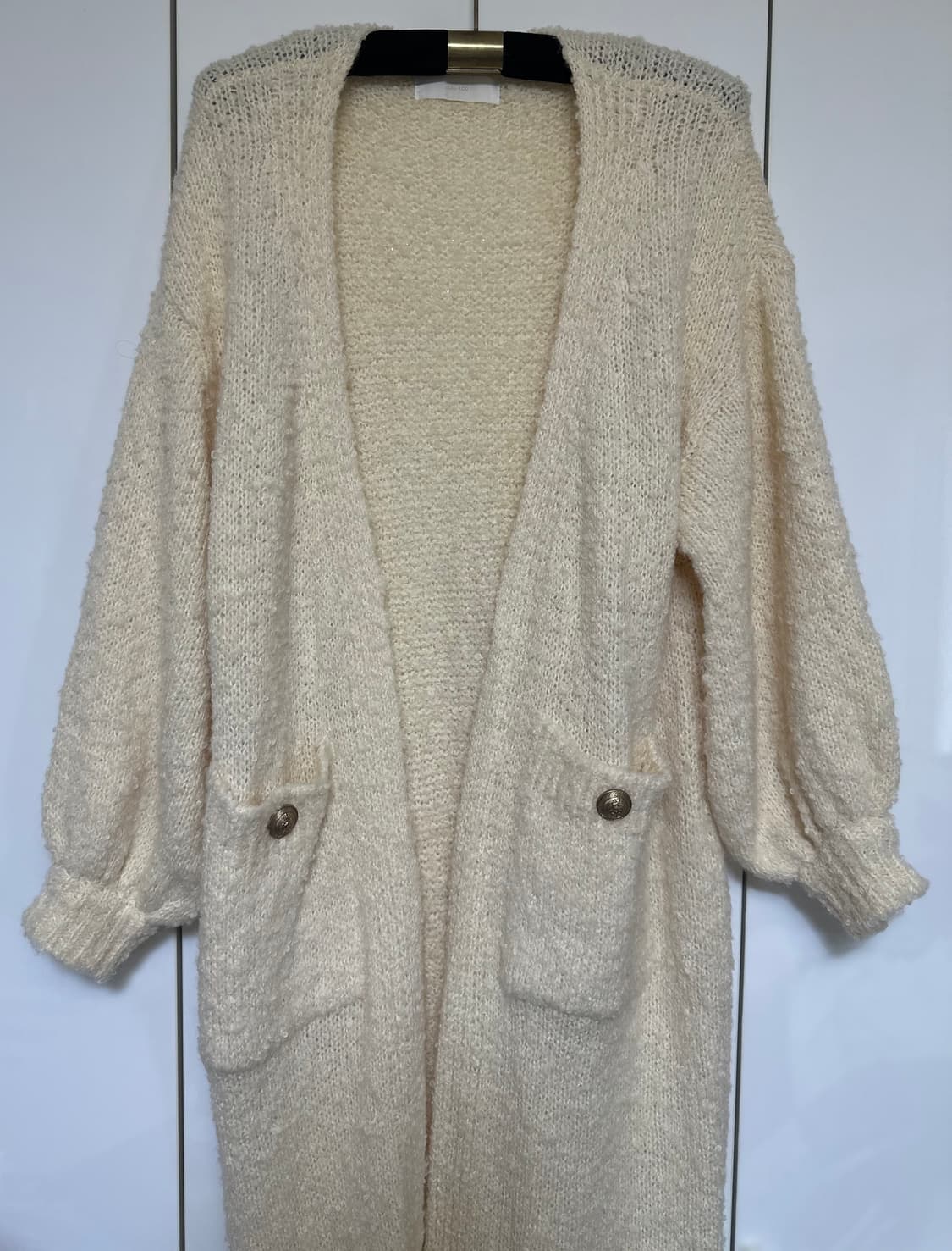 줄로그 롱 니트 부클 울가디건 상품이미지4