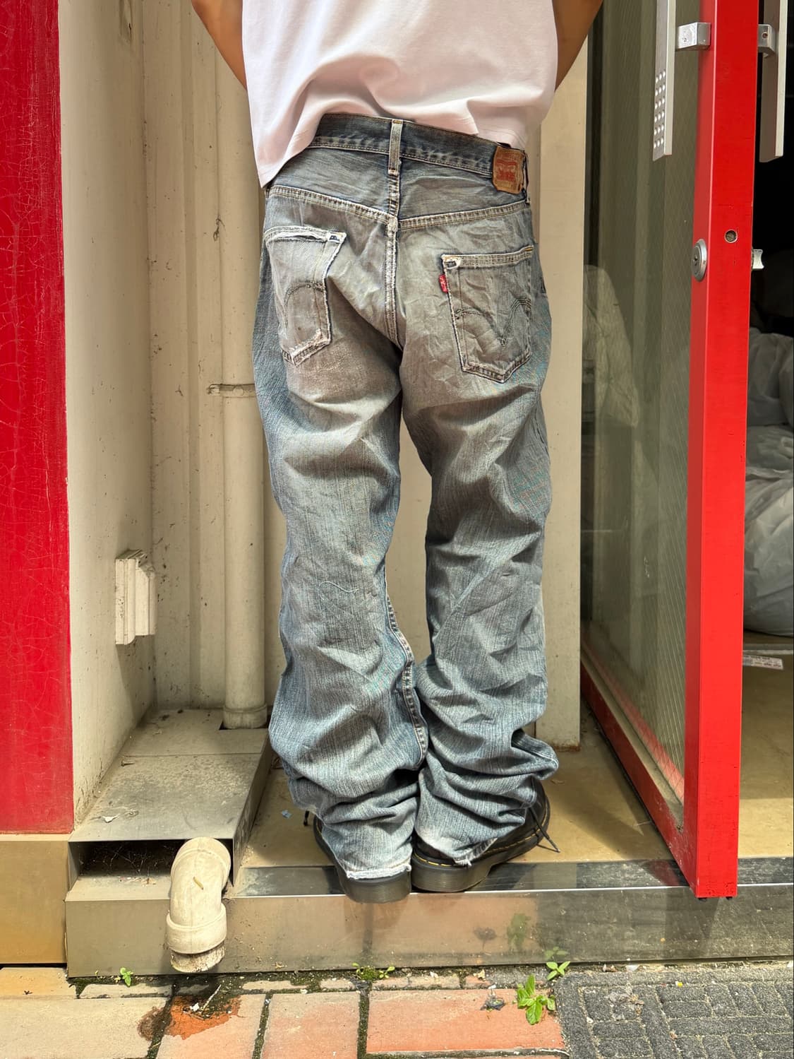 리바이스 501 흑청 스트레이트핏 상품이미지3