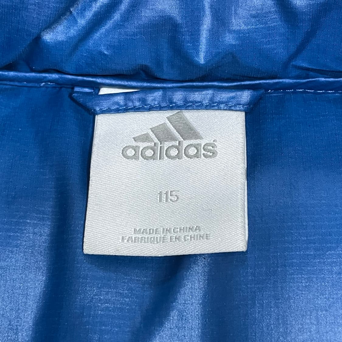 아디다스 삼각로고 딥블루 구스다운 남성115 상품이미지6