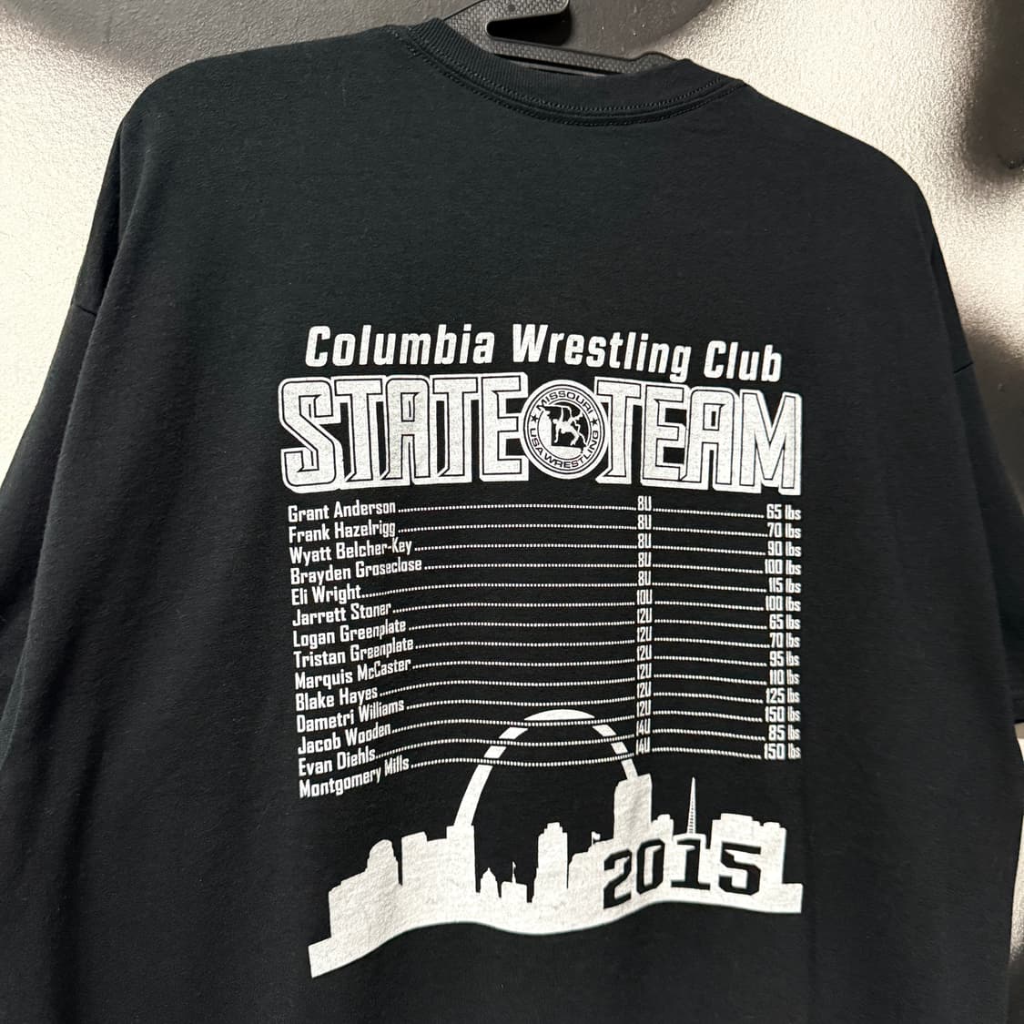 Gildan 길단 2015 레슬링 챔피언 프린팅 반팔 티셔츠 상품이미지5