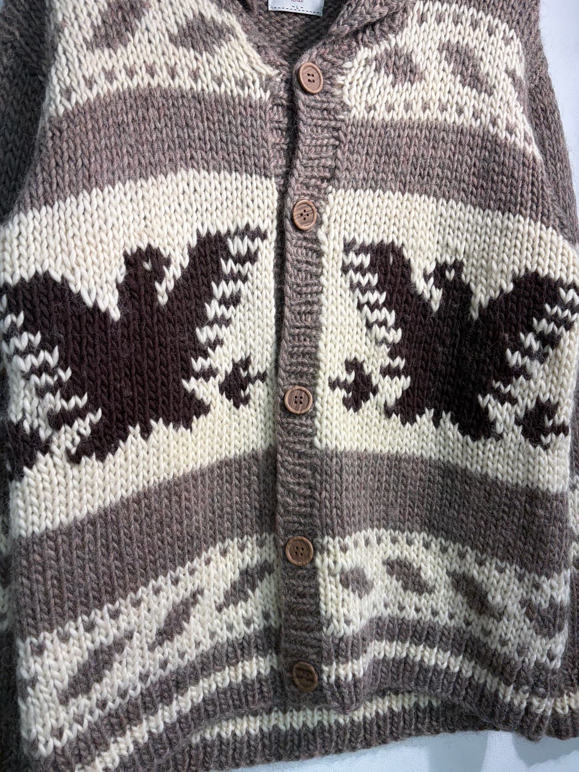 코위찬 (canadian sweater) heavy wool 100% 상품이미지5