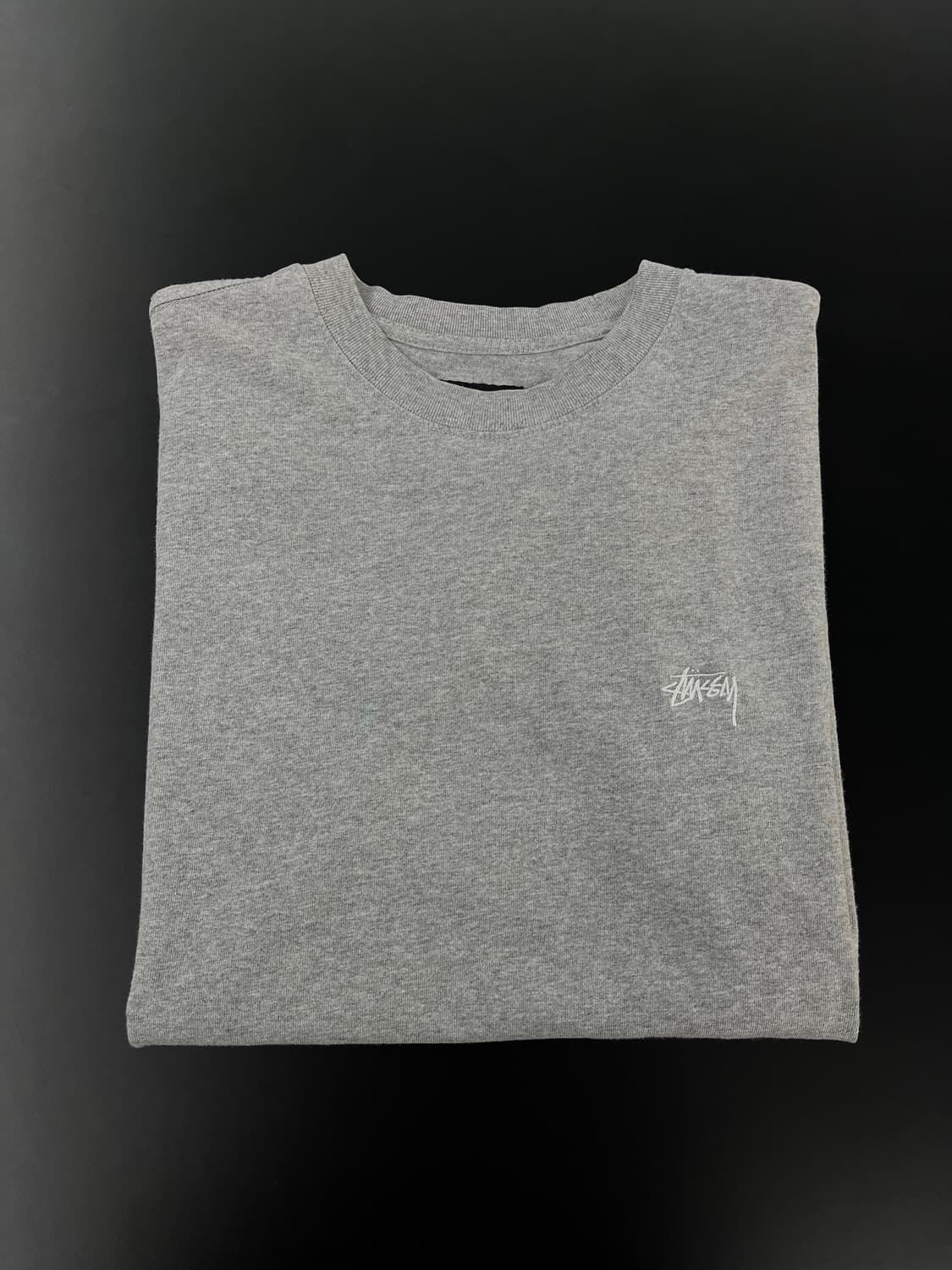 스투시 stussy stock logo 티셔츠 grey heather M 상품이미지2
