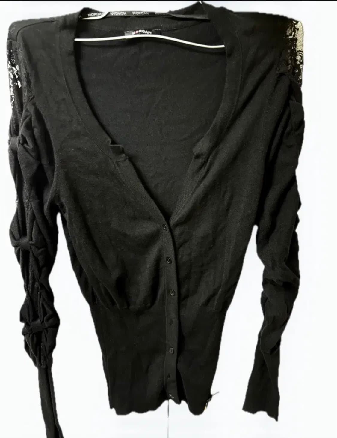 오네갸루 가디건 리본 시스루 레이스 나나 비비안웨스트우드깔 대장템 상품이미지1