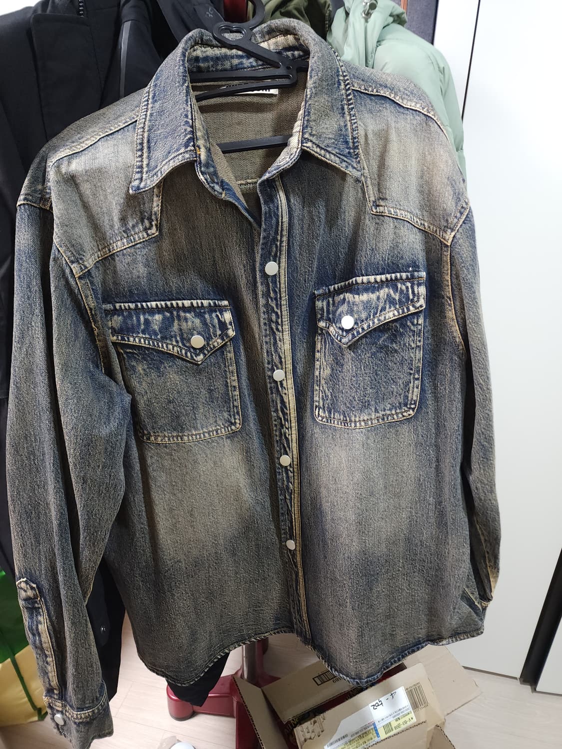 웨스턴 와일드 데님 셔츠 상품이미지1