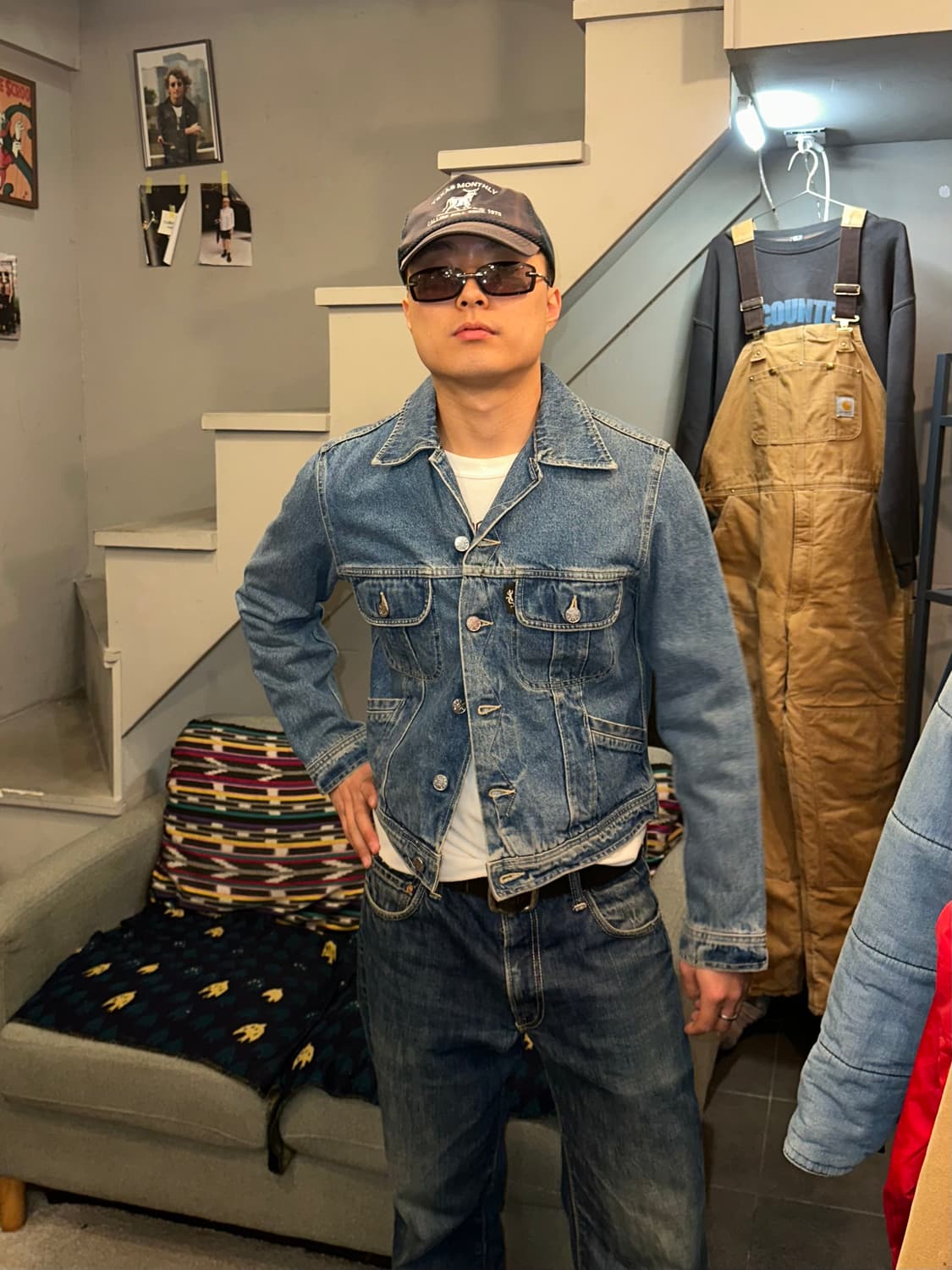 Agnes B jeans sport denim trucker jacket 상품이미지1