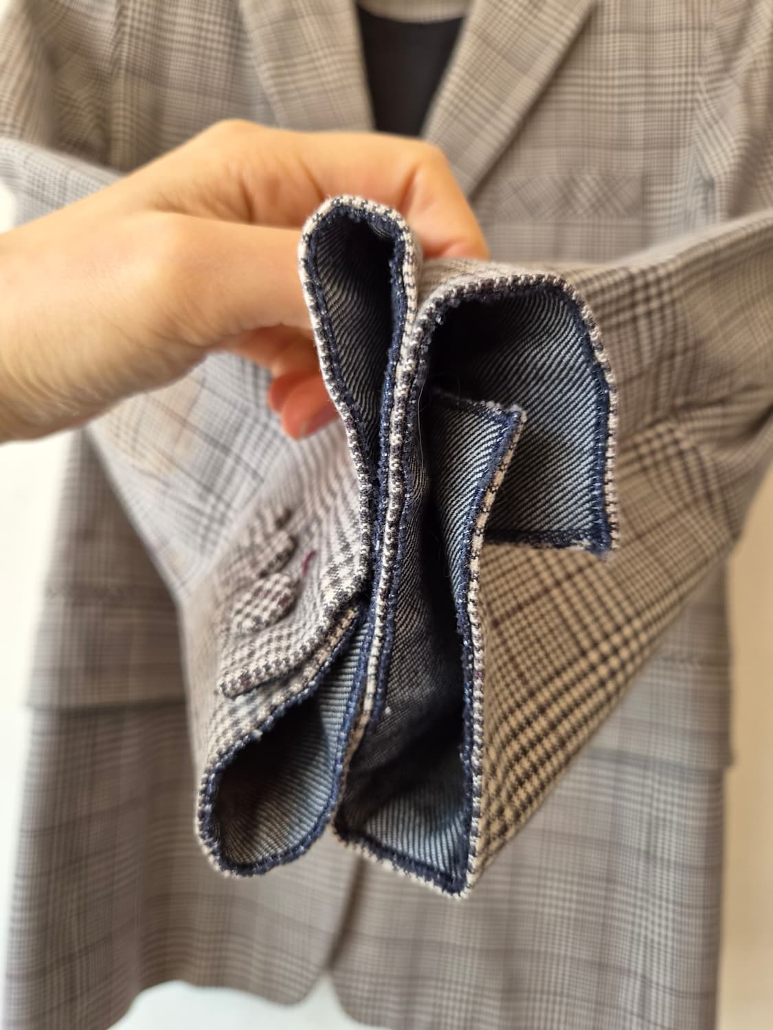 구호 KUHO 여성 체크블레이저미니멀오피스룩자켓 상품이미지5