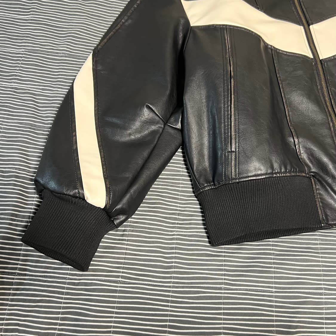 라퍼지 버프워시 인시전 바이커 자켓 L 상품이미지3