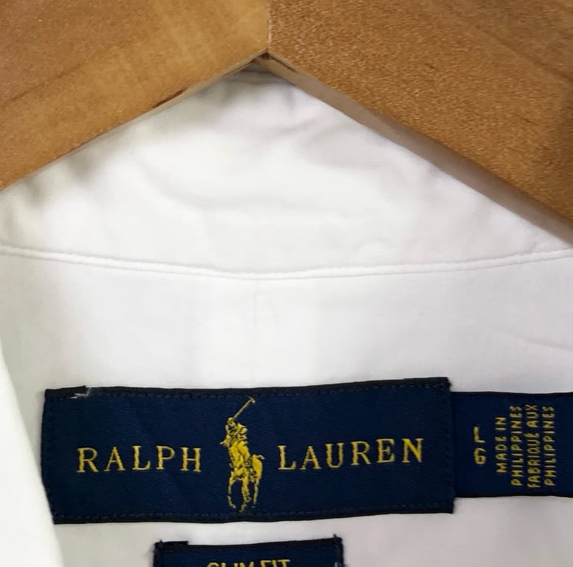 L 폴로 새상품급 화이트 셔츠 상품이미지3