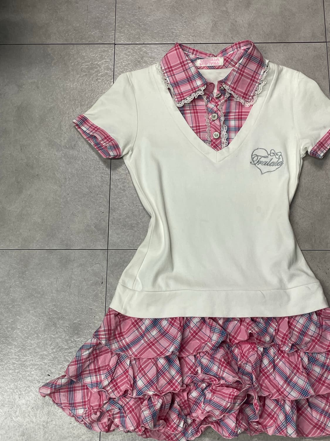 트랄라라 Tralala 셔츠 레이어드 원피스 상품이미지2