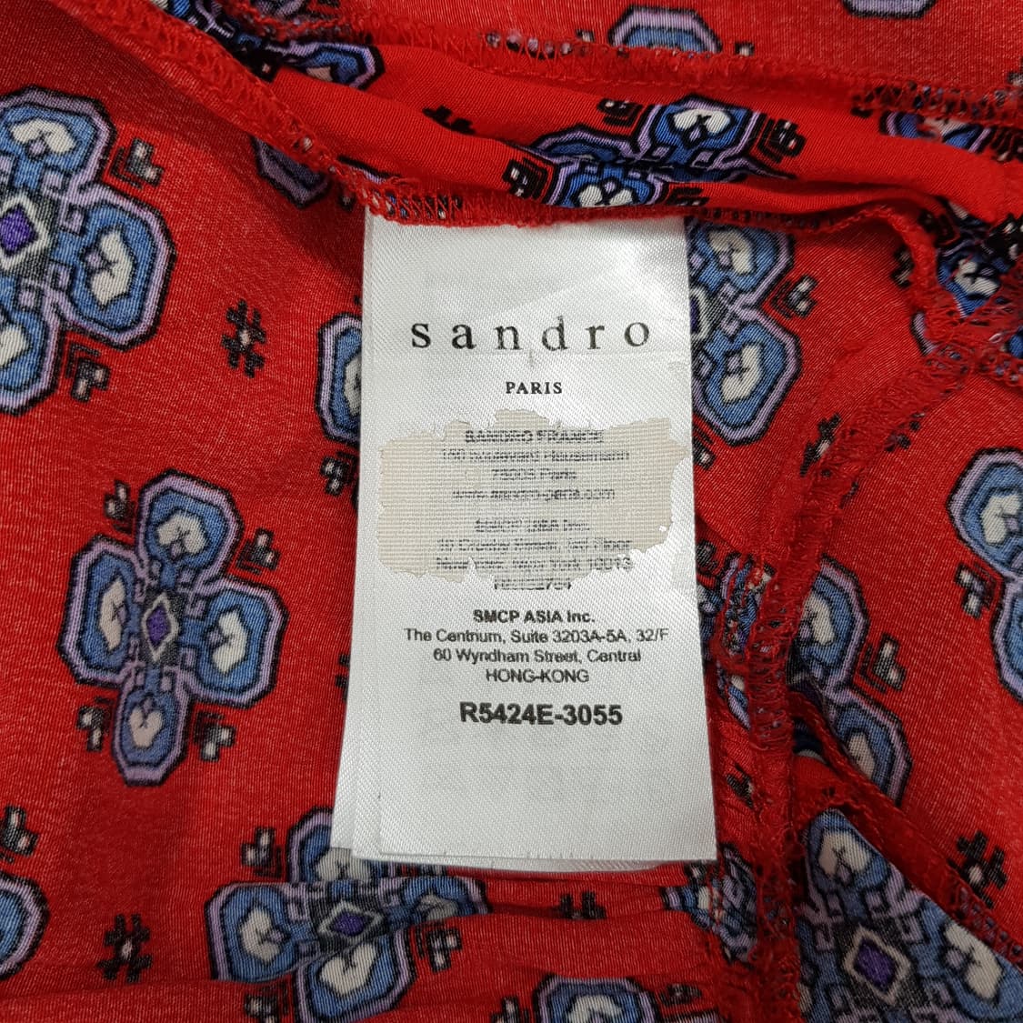산드로 SANDRO 패턴 셔츠 롱 원피스 36사이즈 상품이미지9
