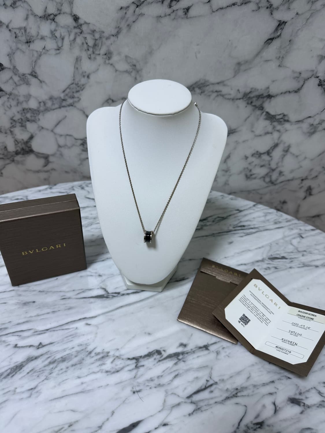 A / OS 불가리 세이브 더 칠드런 네크리스 목걸이 블랙 상품이미지2