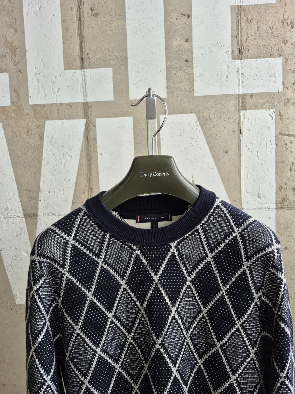 남성S95)타미힐피거 아가일 니트(MTA 상품이미지2