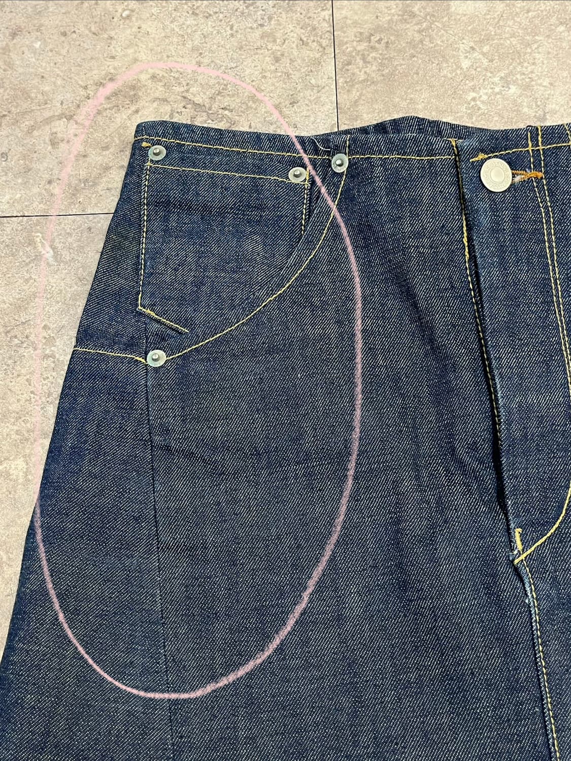 리바이스 엔지니어 데님 롱 스커트 S #csz3827 상품이미지5