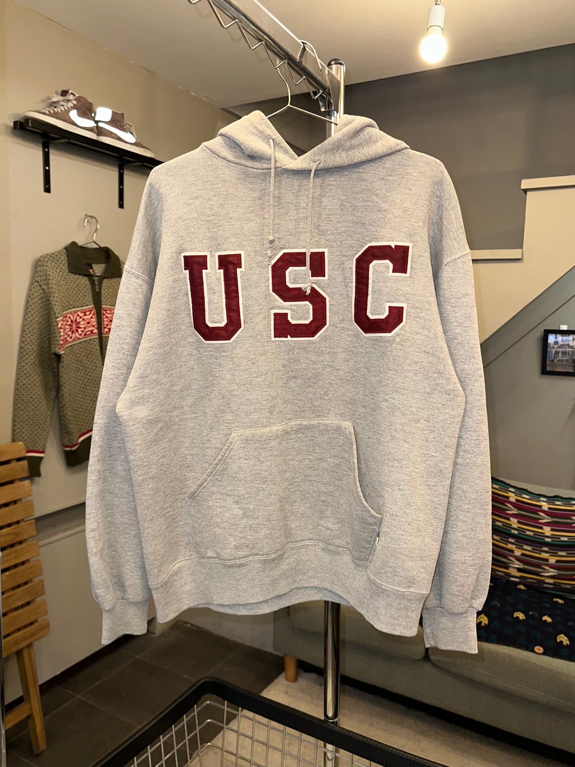 90’s Russell Athletic USC embrioder Hood 상품이미지4