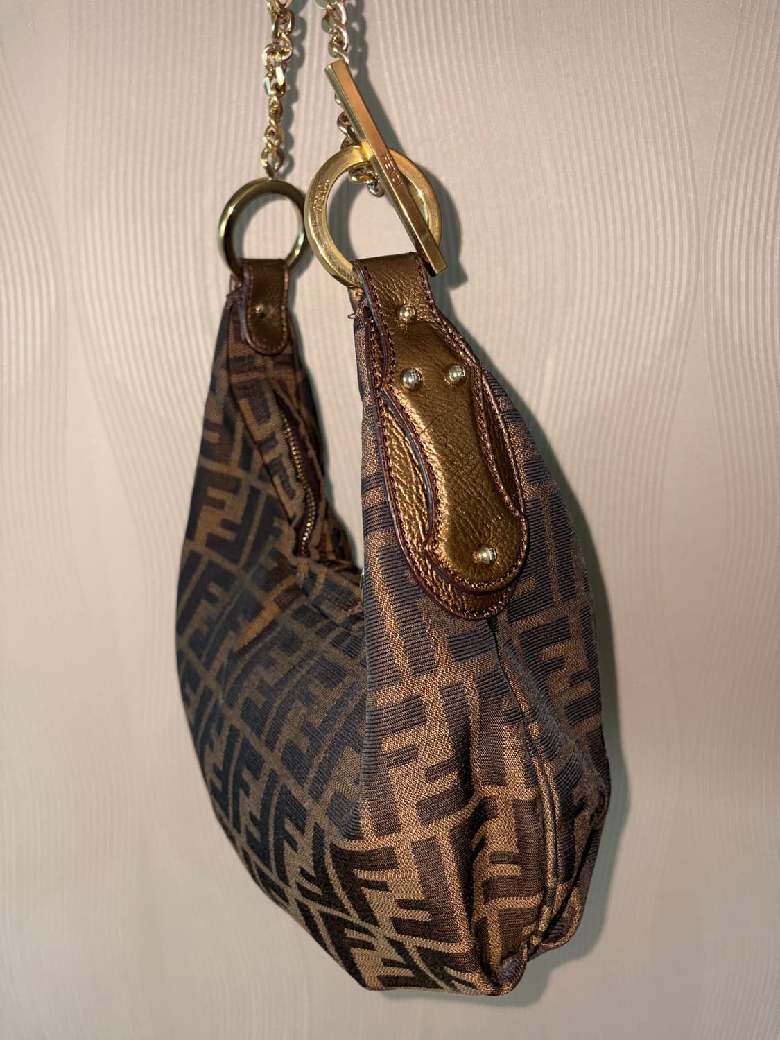 펜디 주카 체인 호보백 S급 상품이미지4