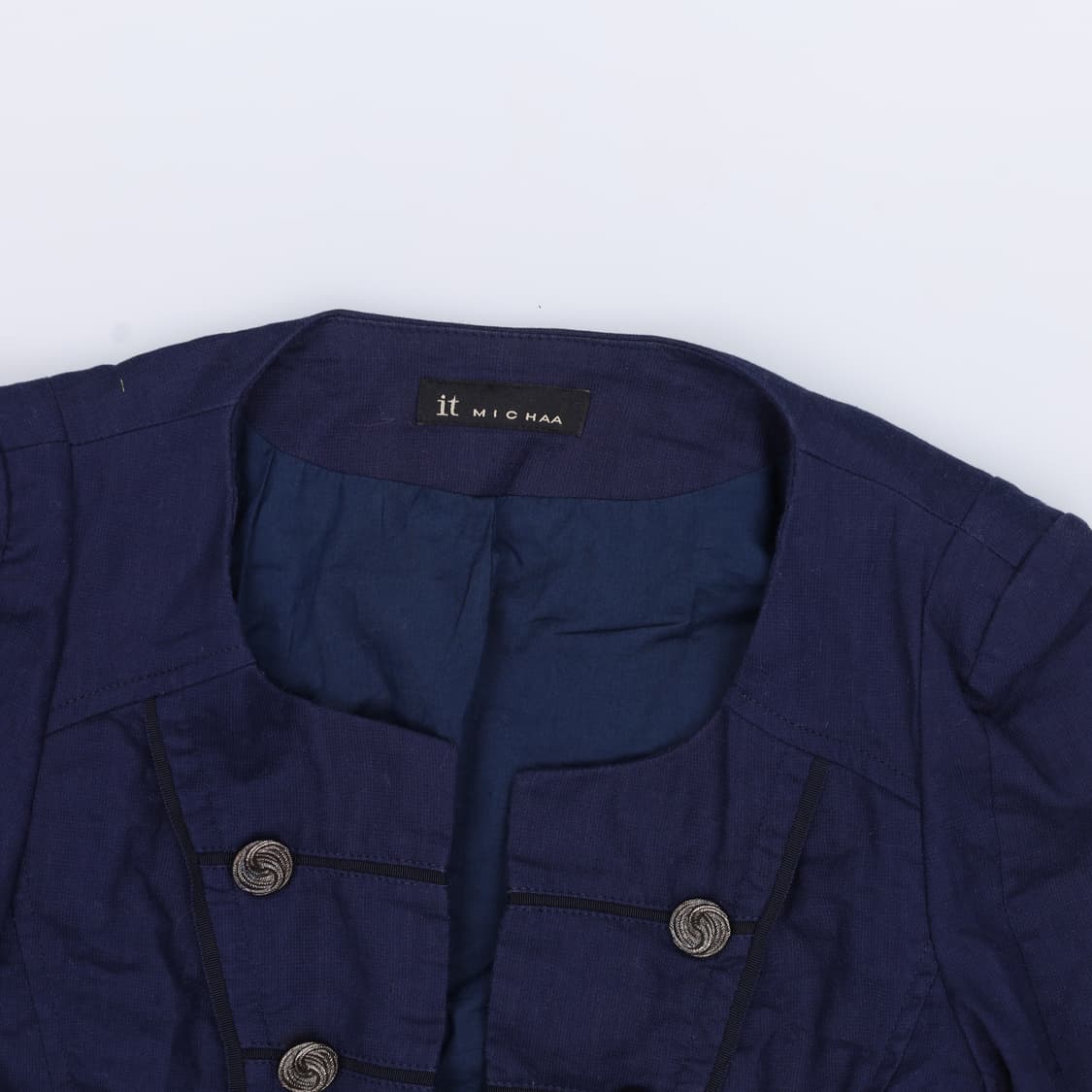 79-85-155 잇미샤 린넨 숏자켓 0403H1 상품이미지3