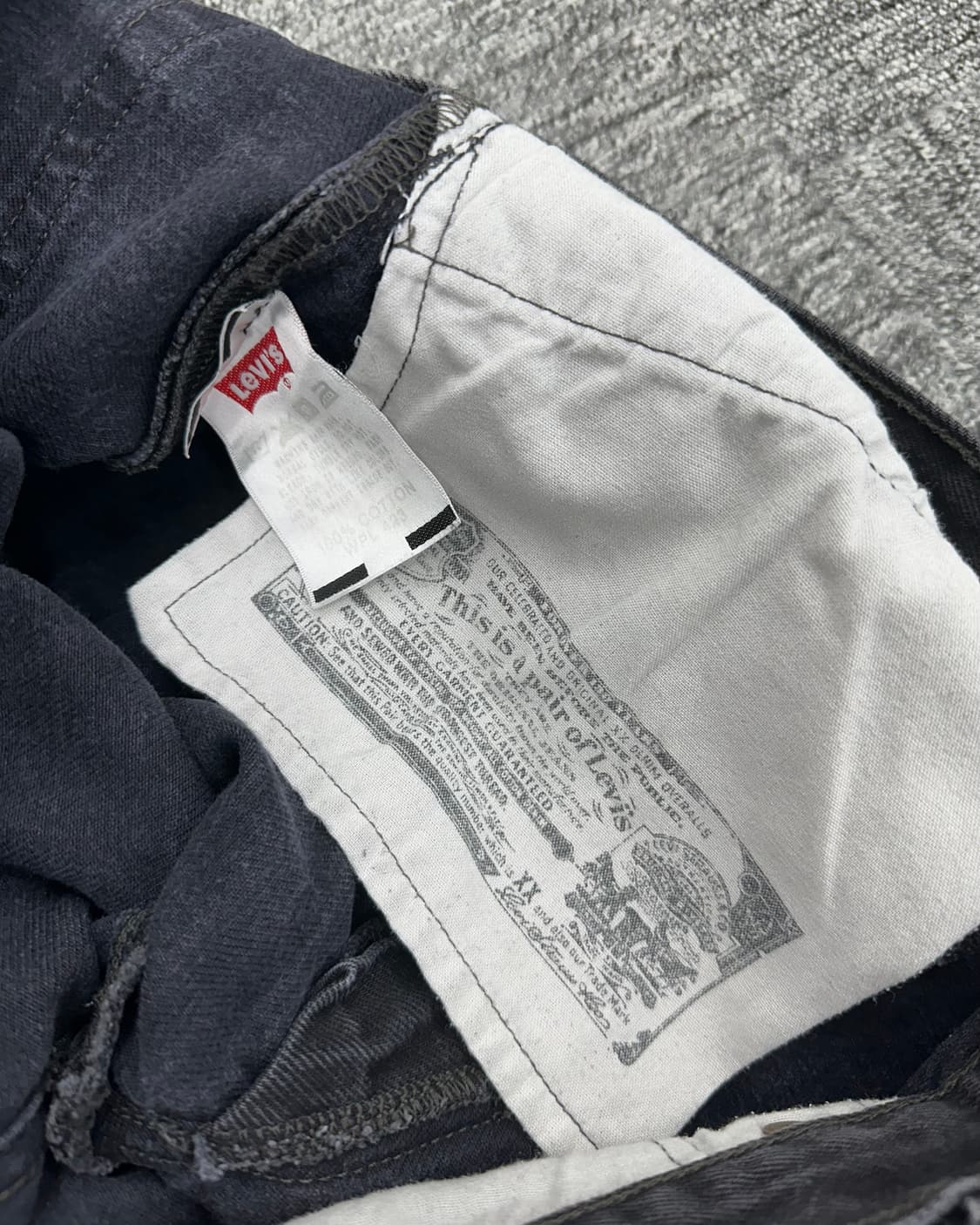 (허단43)00'S 리바이스 501 워싱블랙-M1201 상품이미지6