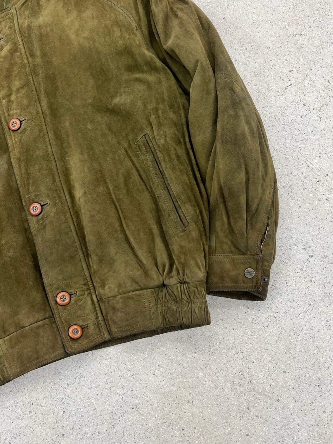 Lesamans 90s 램스킨 스웨이드 봄버 자켓 상품이미지7