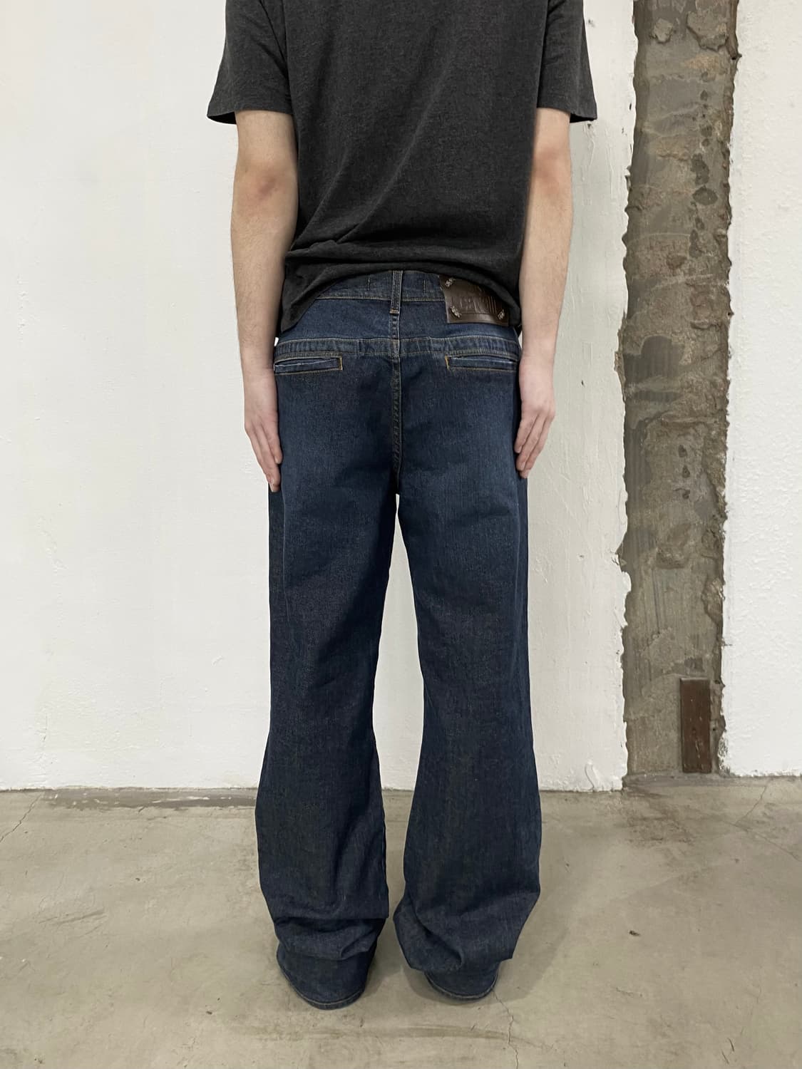 저스트 카발리 패널 데님 플레어 팬츠 상품이미지2