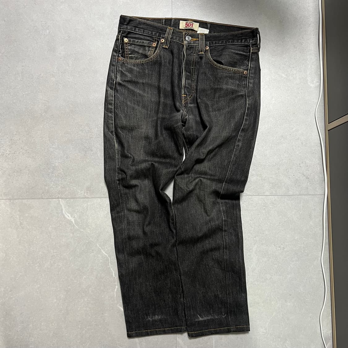 [31] 리바이스 501 블랙 데님 흑청바지 W31 L30 상품이미지2