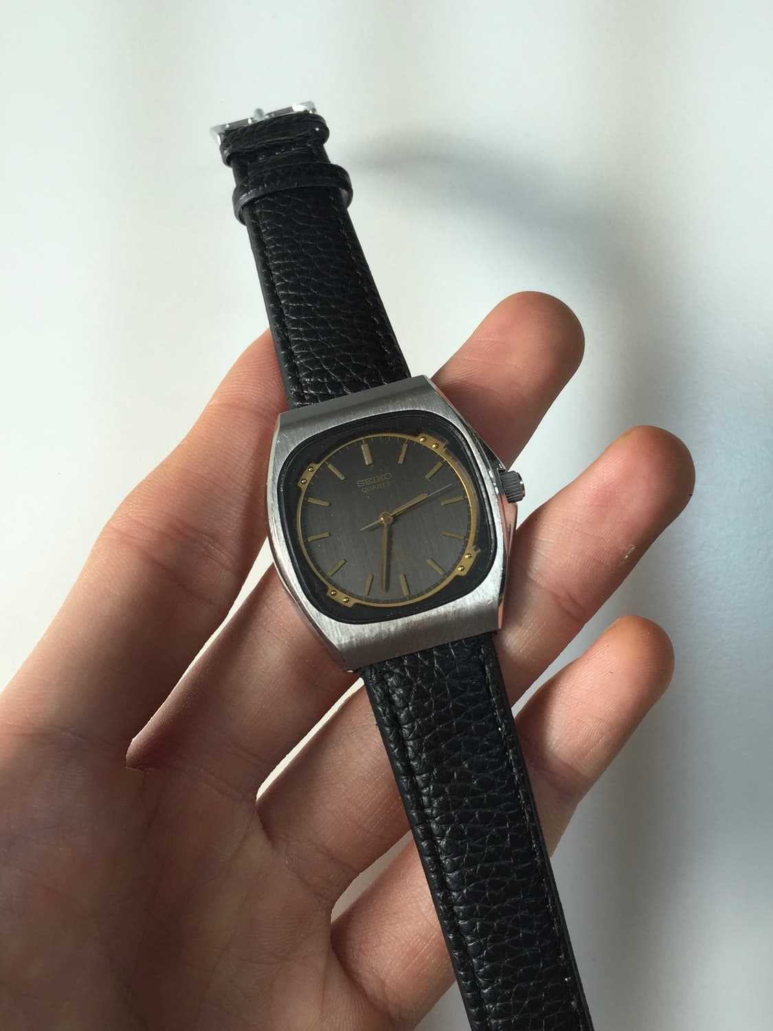 80s seiko silver wave gold-black combi 상품이미지3