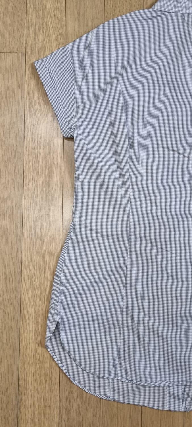 브루넬로 쿠치넬리 블루체크 반팔 셔츠 S _ 여성 상품이미지7