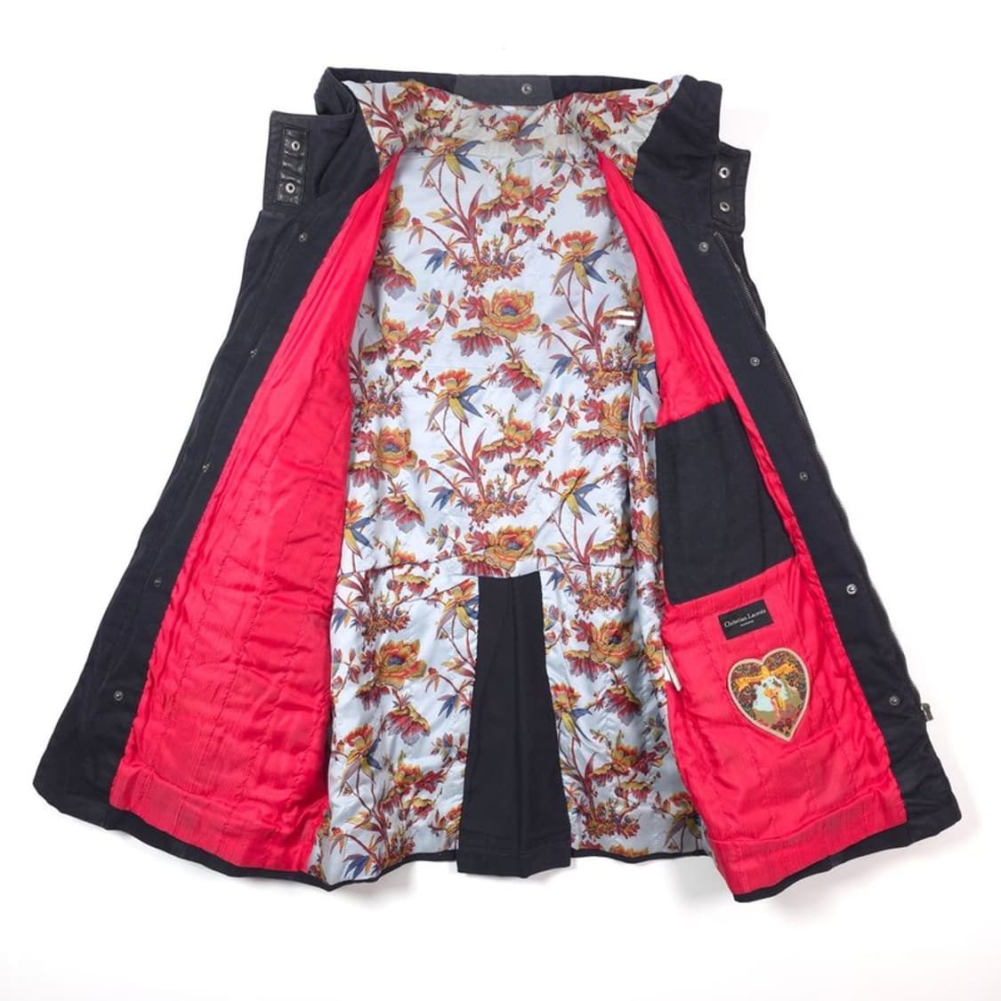 크리스찬 라크르와 00s 아카이브 양가죽 배색 패딩 자켓 95 상품이미지5