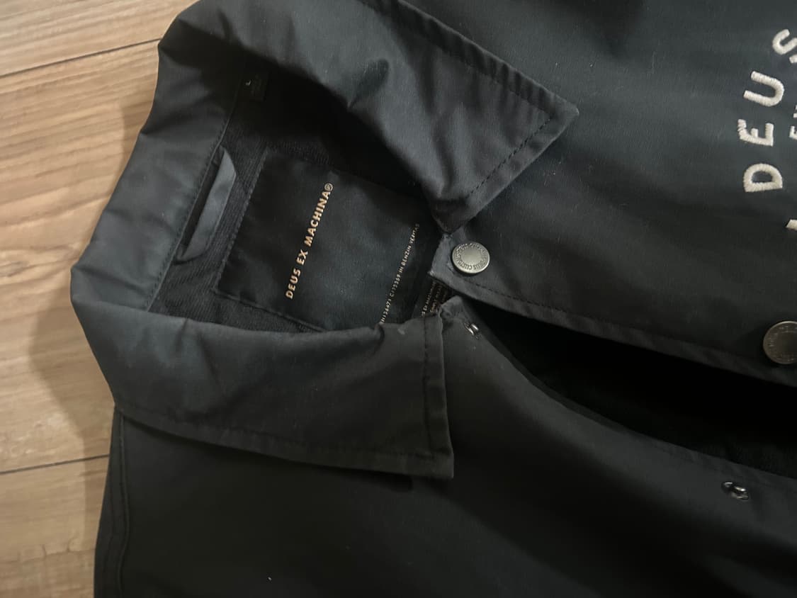 데우스 엑스 마키나 워크샵 코치 자켓 블랙 L 상품이미지4