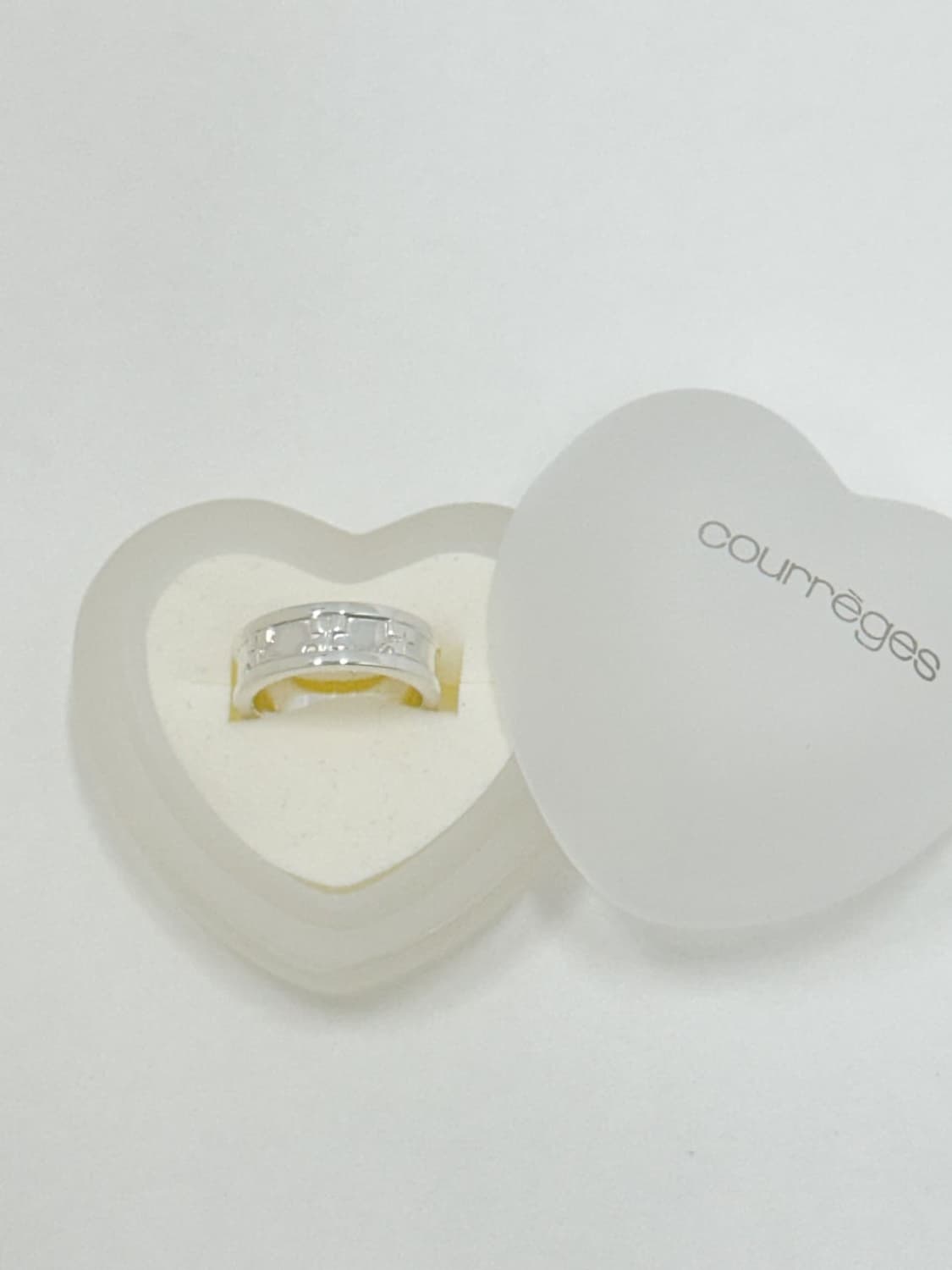 courreges / 꾸레쥬 실버 950 로고 반지 상품이미지2