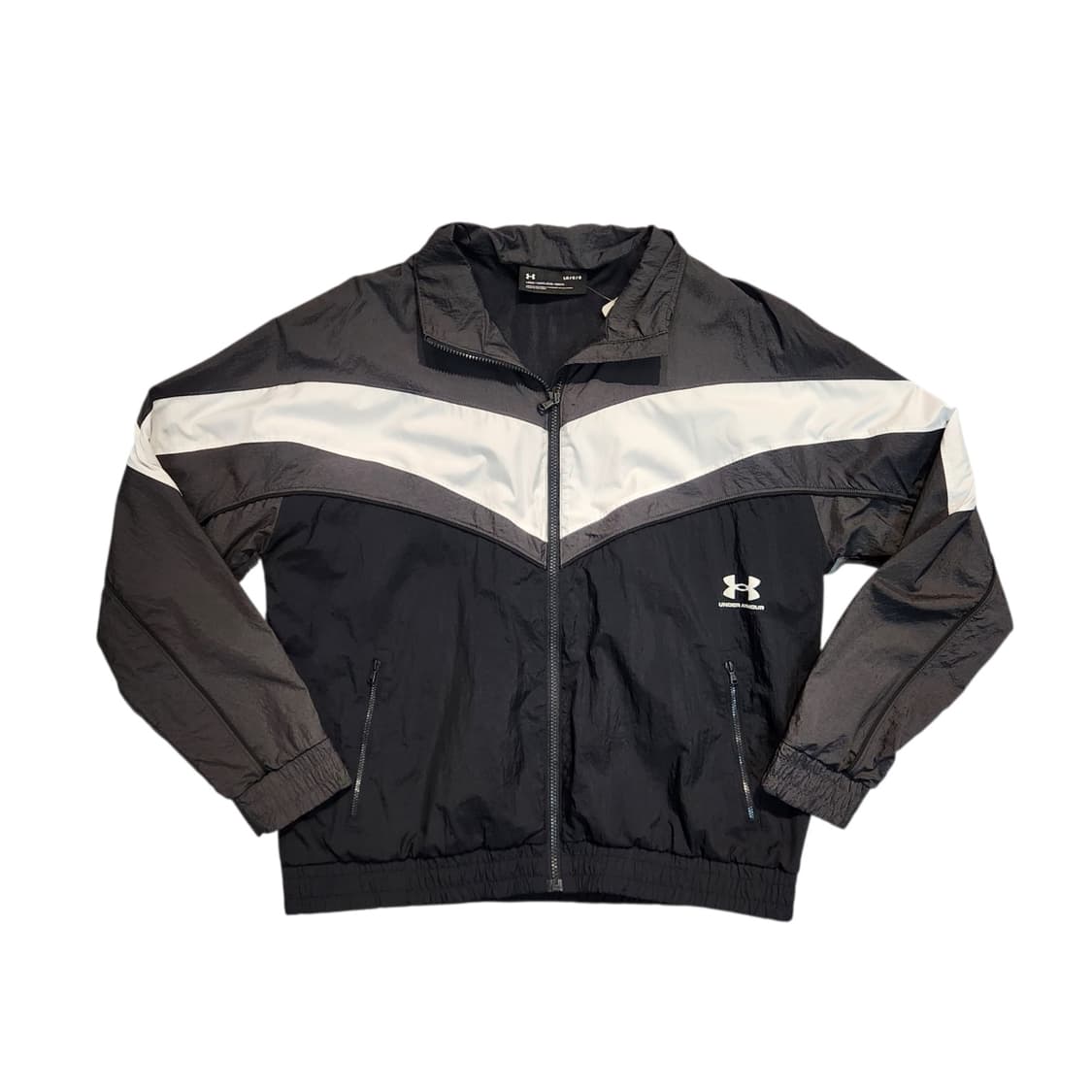언더아머 블랙/화이트 바람막이 (L) 상품이미지1
