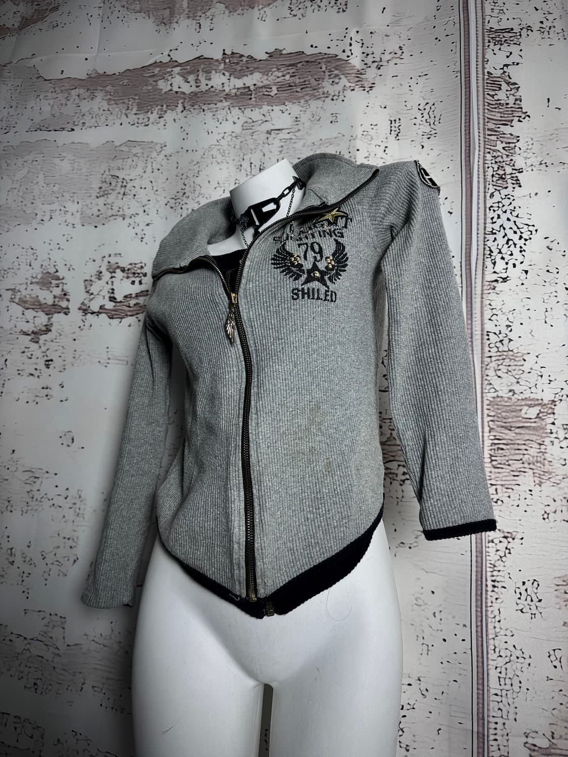 Y2K Layered Zip Up 상품이미지2