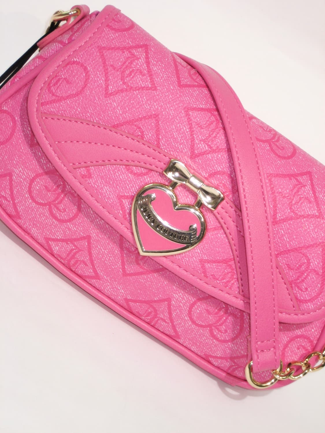 쥬시 꾸뛰르 하트포션 플립 숄더백 핫핑크 상품이미지1