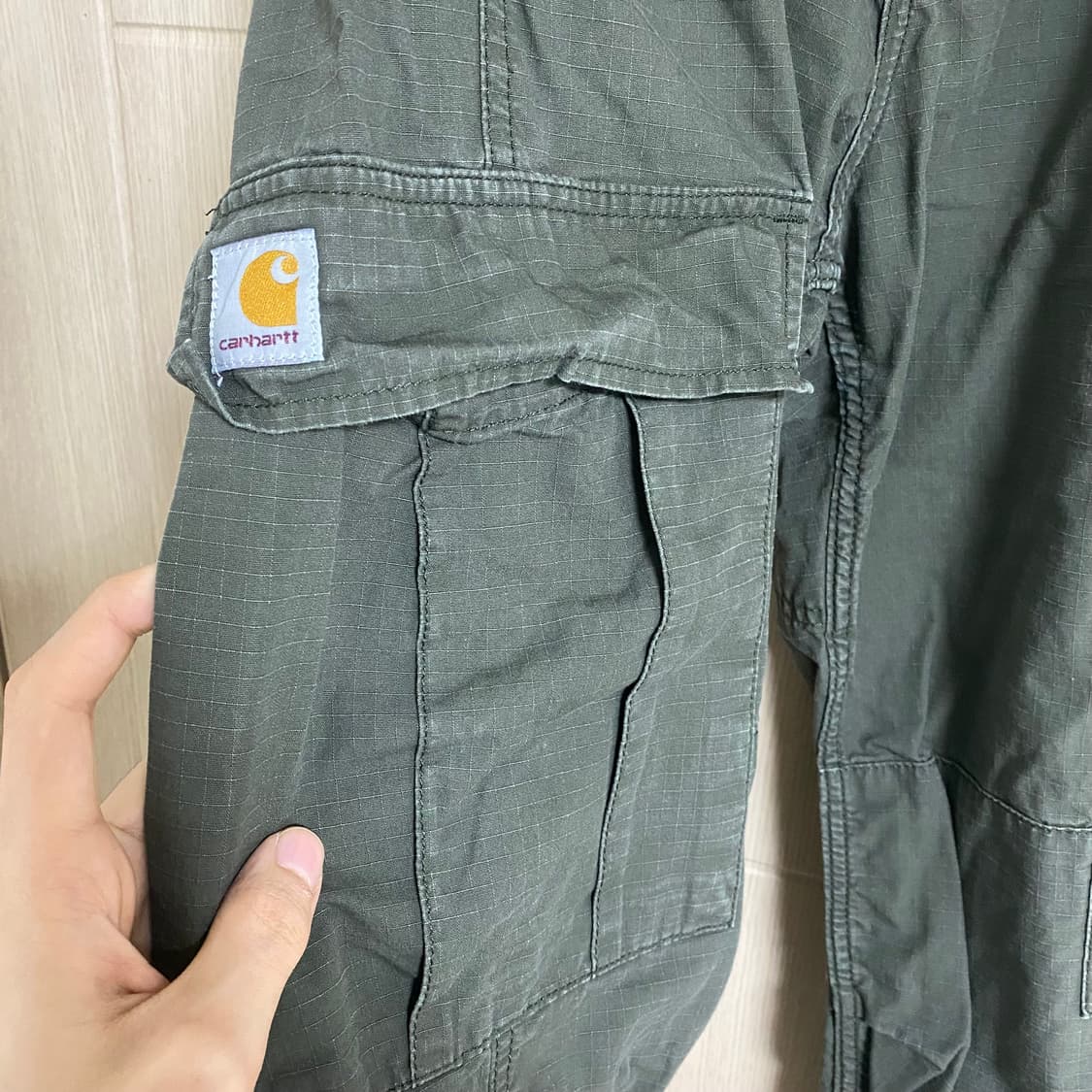 칼하트 Wip 레귤러 카고 팬츠 카키 31/32 상품이미지3