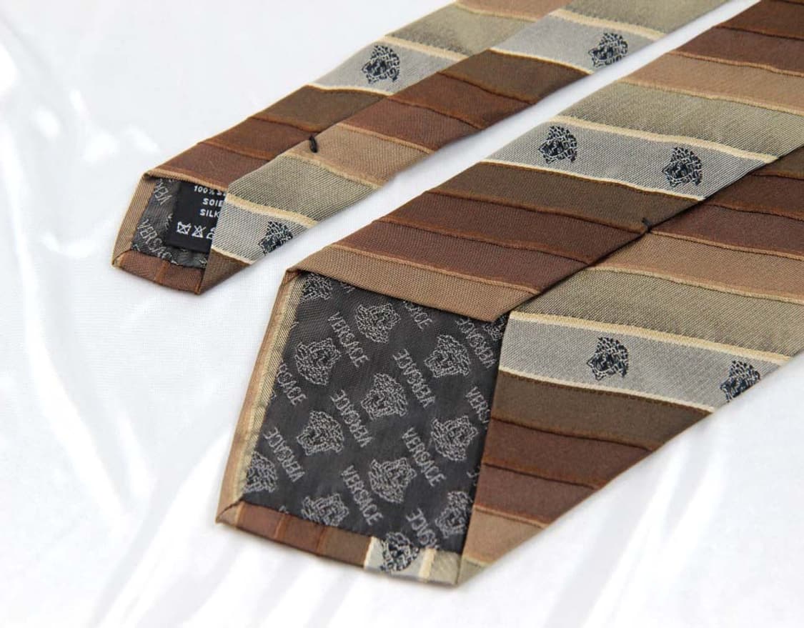 베르사체 9.2cm A+등급 레어 남자 명품 넥타이 상품이미지4