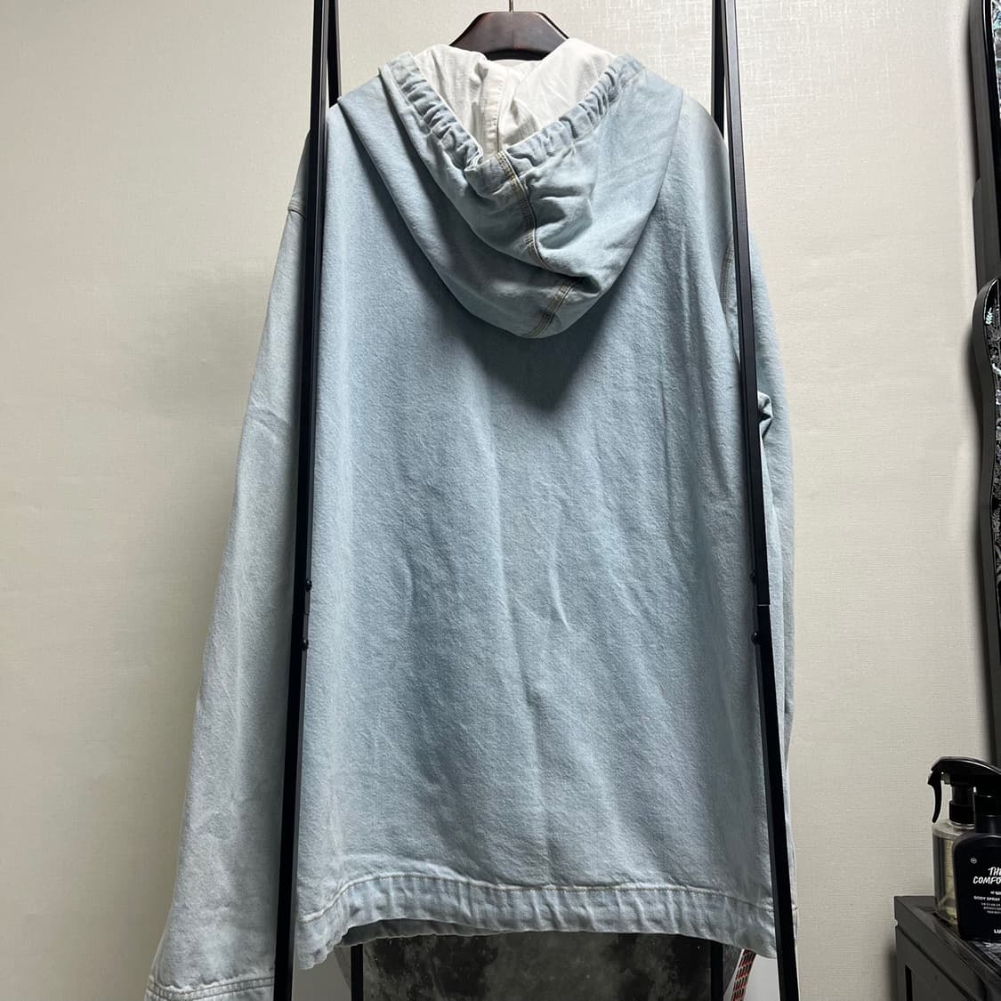 정품 50) 아크네 슈트디오 블라 콘스트 연청 데님 후드 상품이미지2
