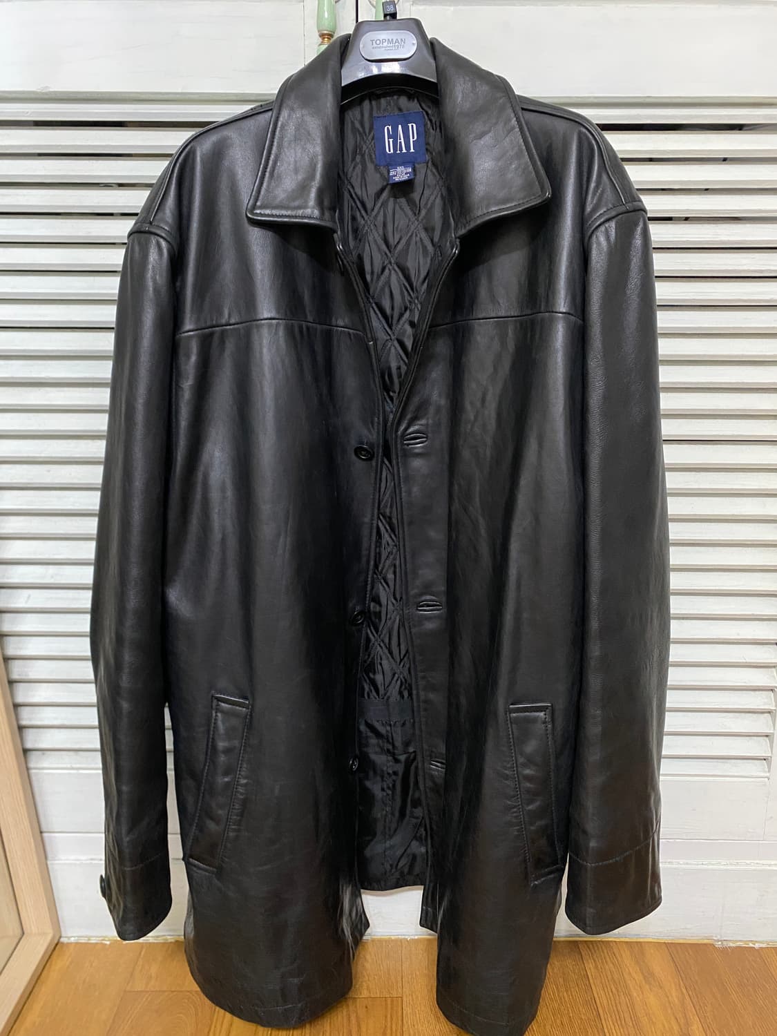 올드갭 레더 카코트 상품이미지1