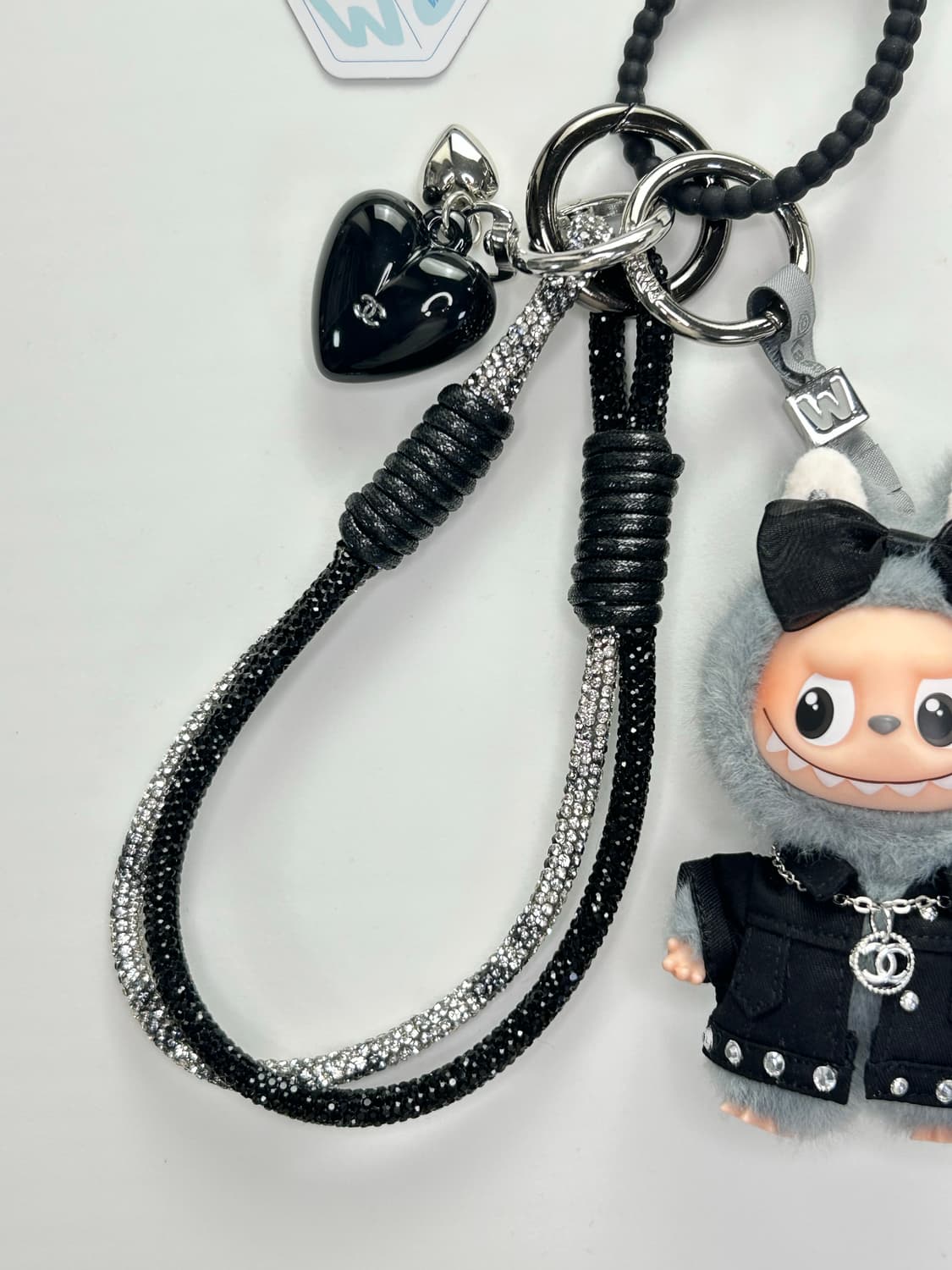 🐰미니라부부 내 마음속 비밀번호”W”커스텀키링 상품이미지2