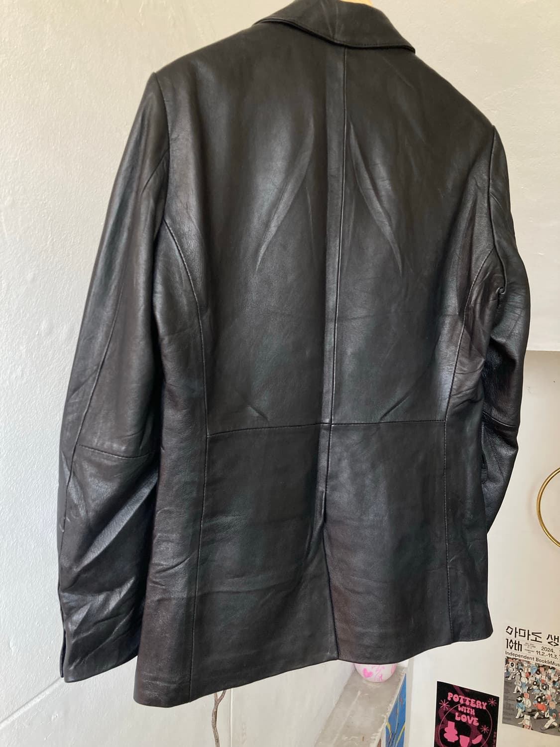 소가죽 싱글 투버튼 리얼 레더 자켓 상품이미지6