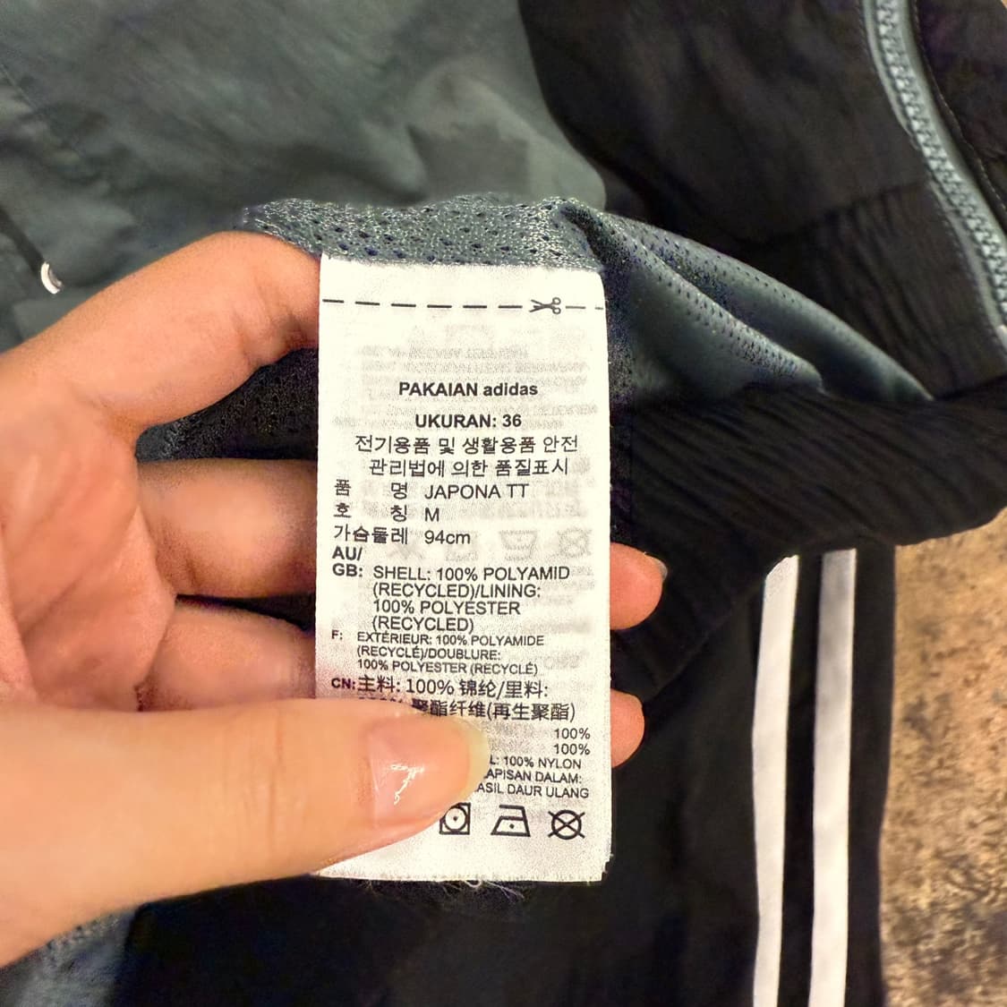 [ 정품/M ] 아디다스 파이어버드 자포나 바람막이 자켓 b8 상품이미지7