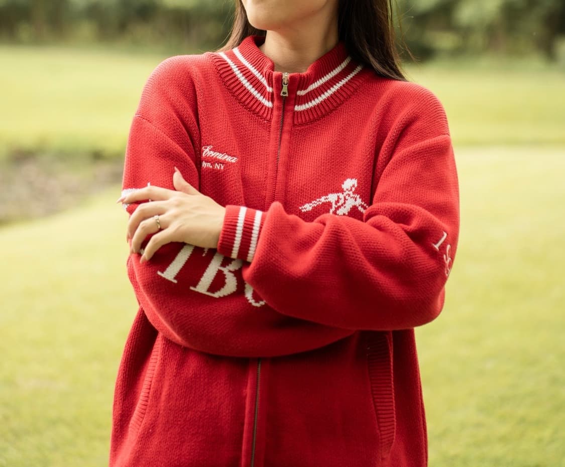 Dear Ermina 풋볼 가디건 스웨터 M 상품이미지4