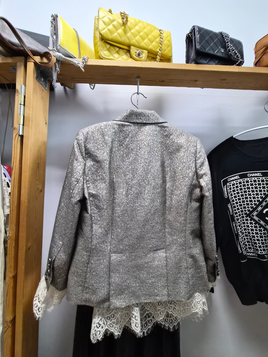 다이앤본 퍼스텐버그 샤이니 큐트 자켓. 오즈세컨 도트샤 스커트 상품이미지5