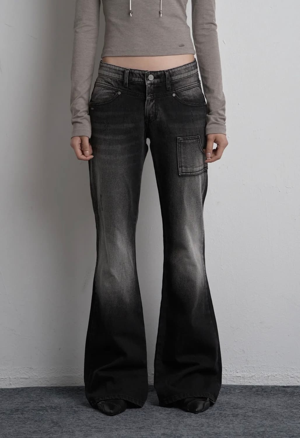 시너진 CARGO PAINTING DENIM PANTS BLACK M 상품이미지1