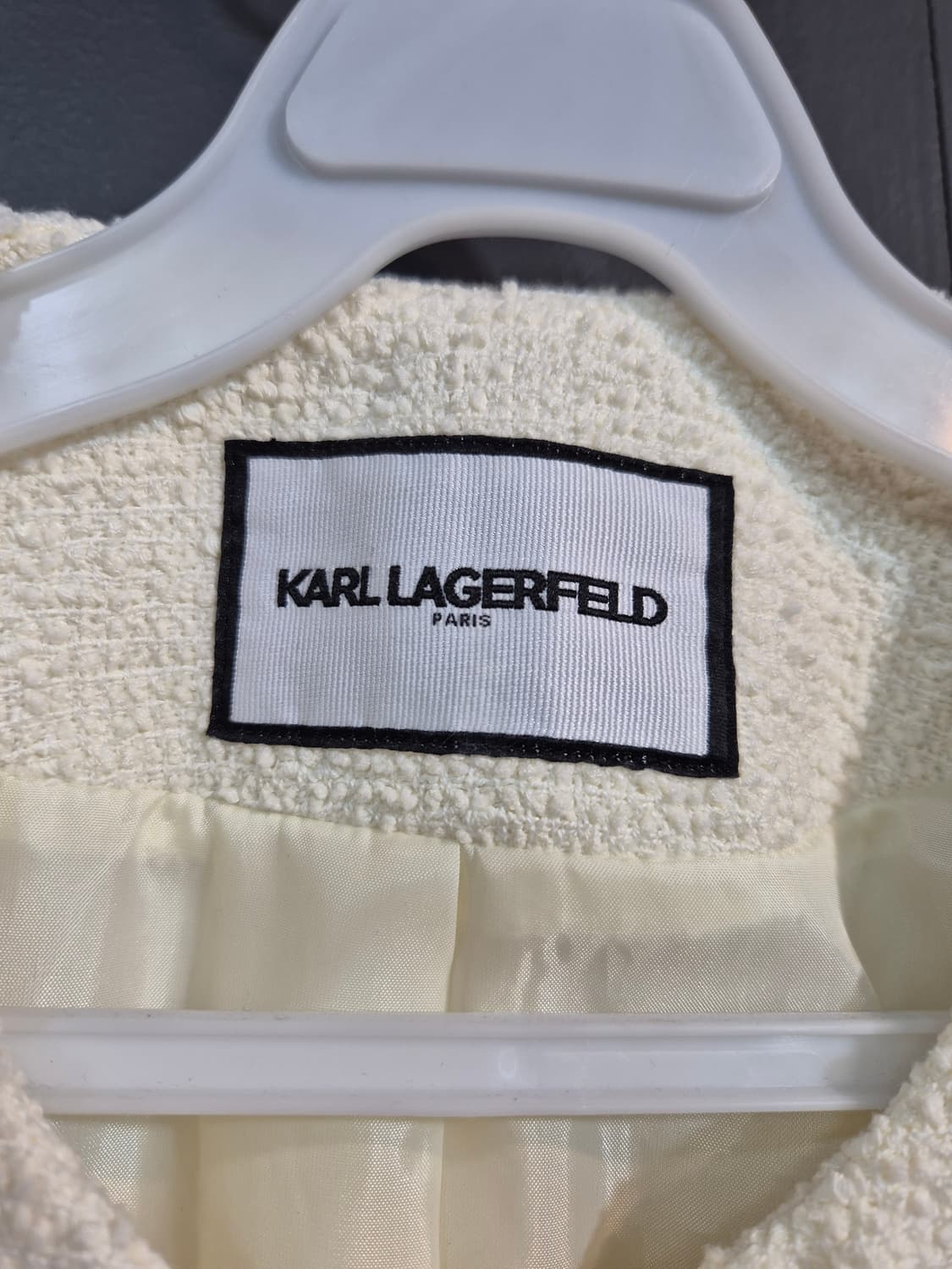 Karl Lagerfeld 아이보리 트위드 자켓 77 상품이미지8