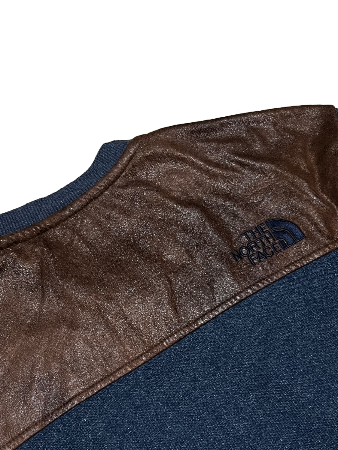 노스페이스 자수로고 니트 맨투맨 M95 네이비 상품이미지3